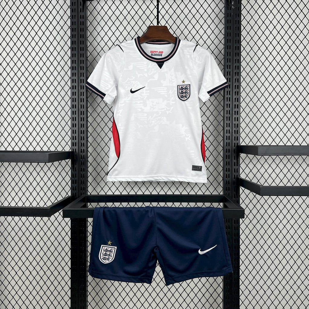 England Kids Home Soccer Jersey World Cup 2026