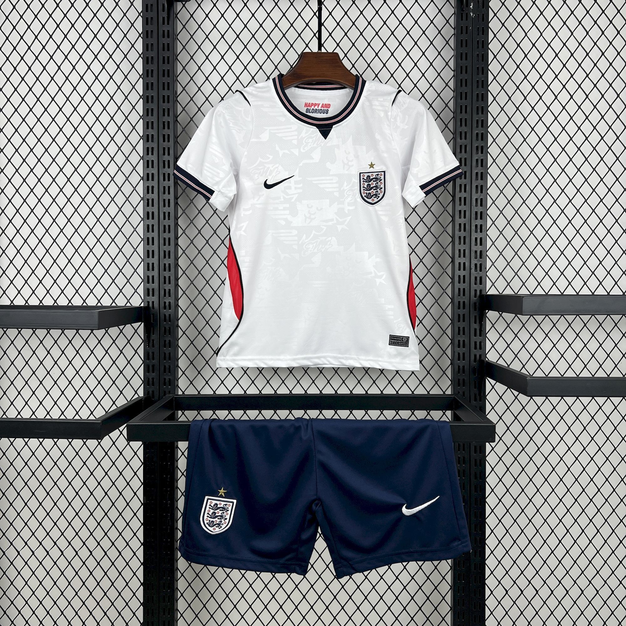 England Kids Home Soccer Jersey World Cup 2026