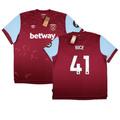 West Ham United Declan Rice 41 Home Soccer Jersey 2023/24