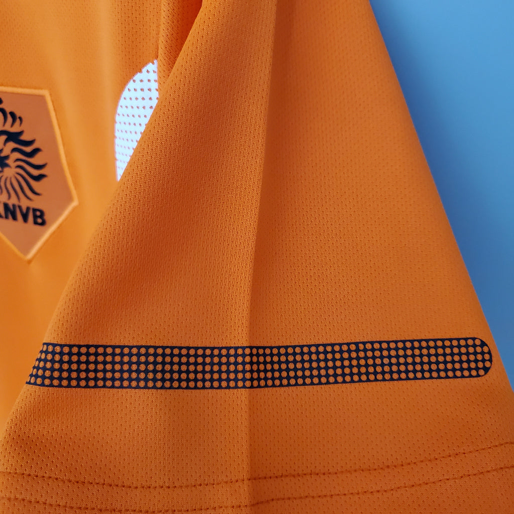 Netherlands Robin van Persie 9 Home Retro Soccer Jersey World Cup 2010