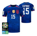 USA Megan Rapinoe 15 Away Soccer Jersey - World Cup 2023