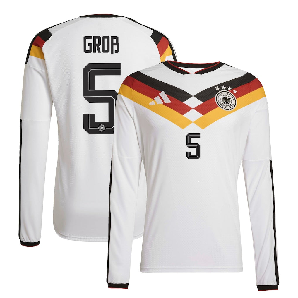 Germany Pascal Groß 5 Long Sleeve Home Soccer Jersey World Cup 2026