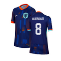 Netherlands Georginio Wijnaldum 8 Away Soccer Jersey Euro 2024