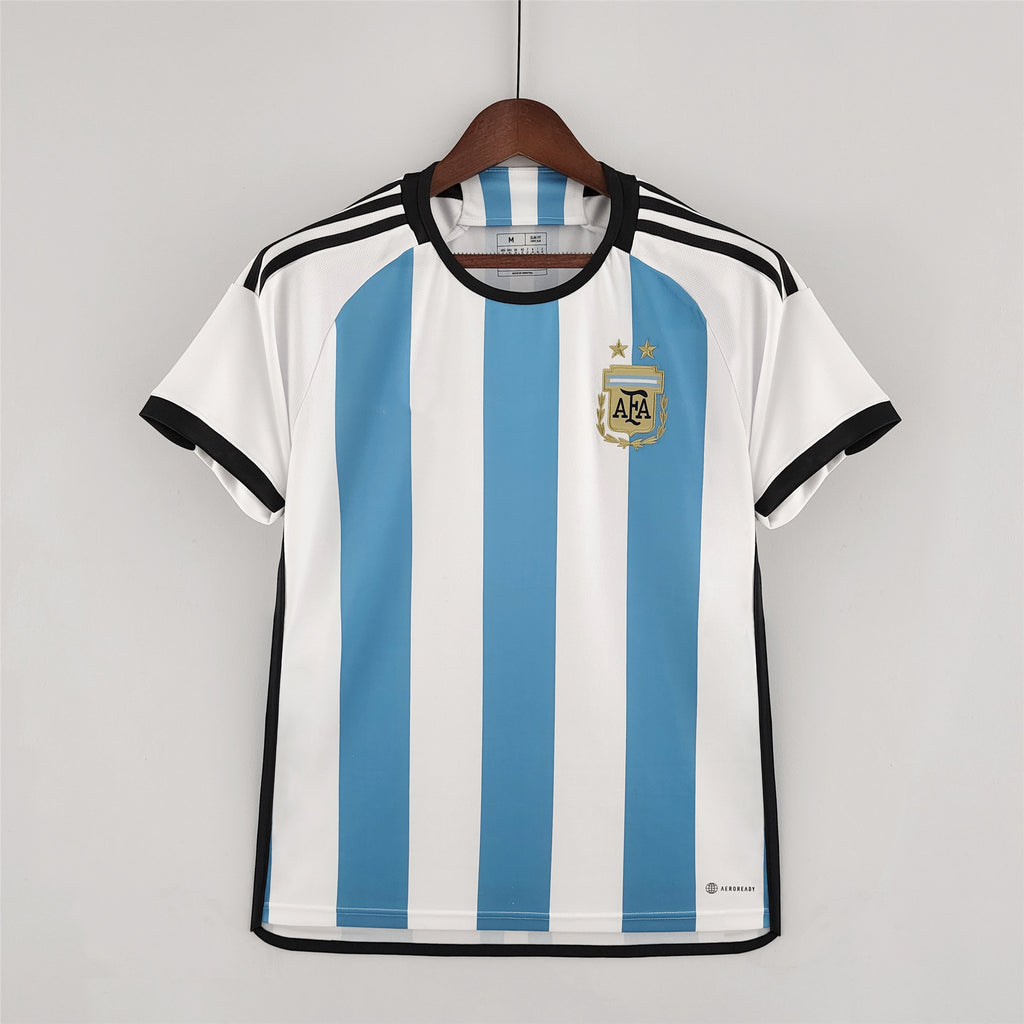 Argentina Lionel Messi 10 Home Soccer Jersey World Cup 2022