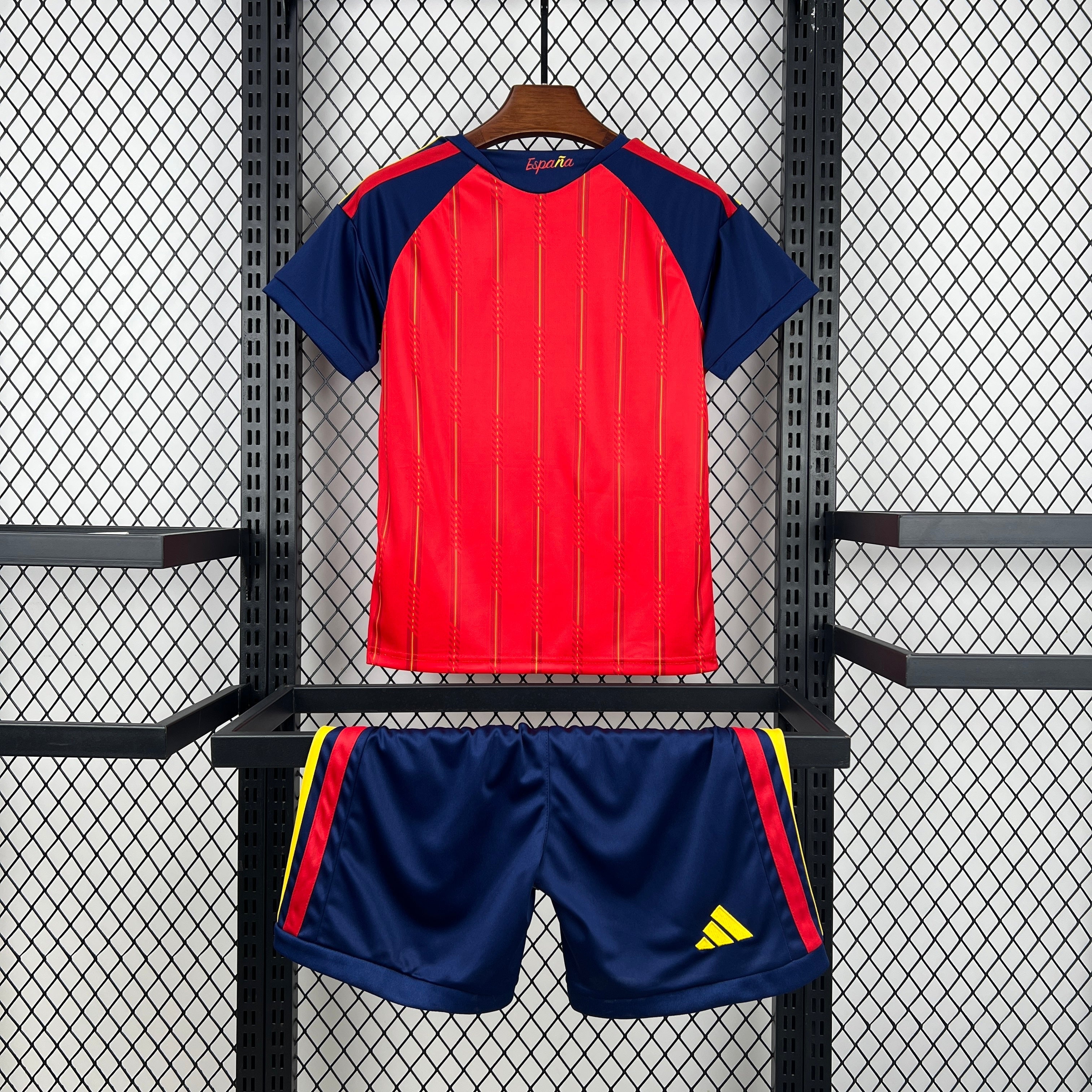 Spain Kids Home Soccer Jersey World Cup 2026