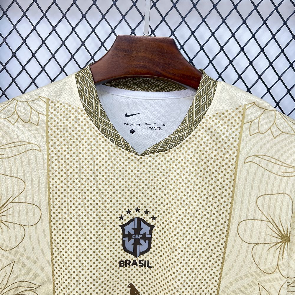 Brazil X Rio Blu Special Edition Soccer Jersey 2025-2026 - Golden