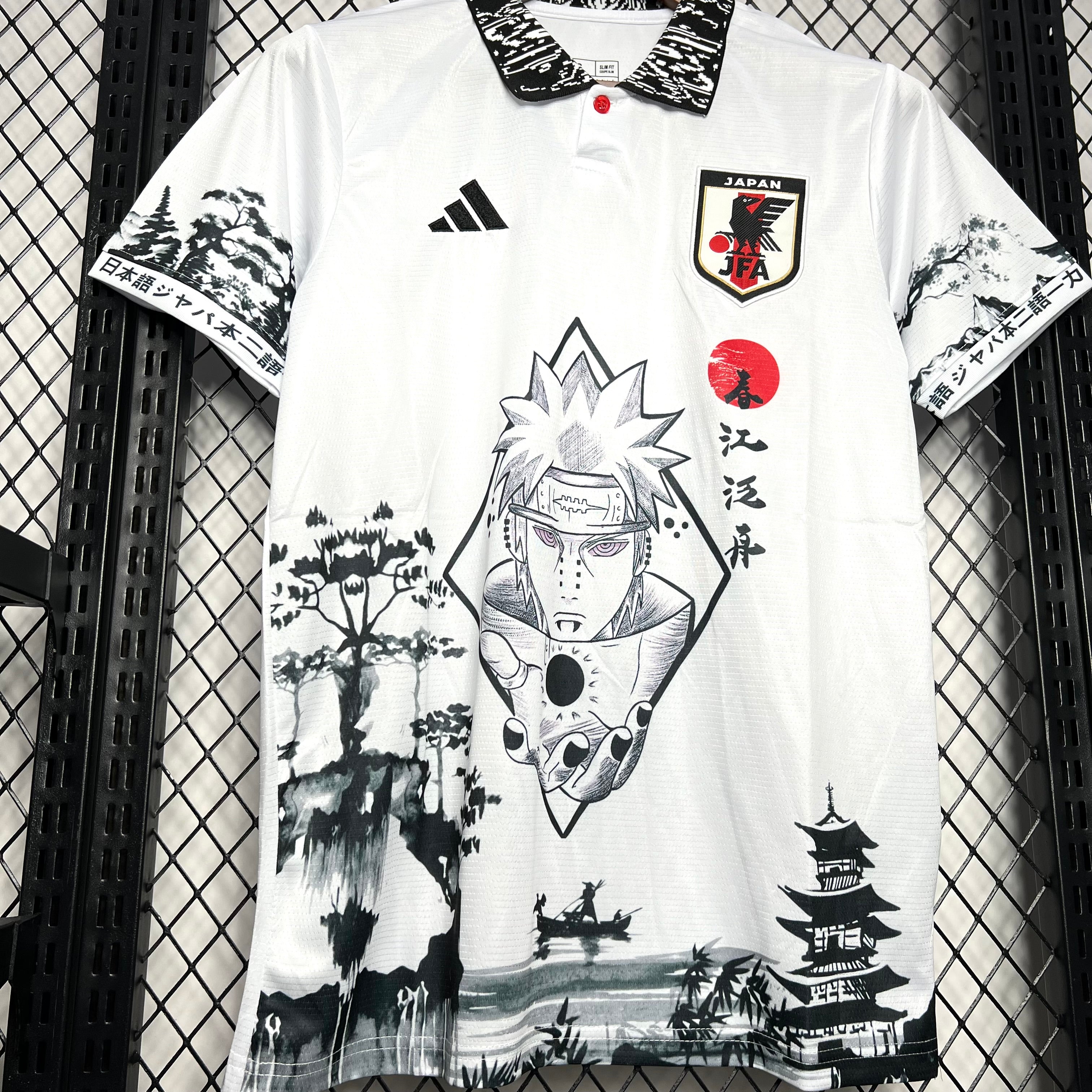 Japan Naruto Uzumaki Special Edition Soccer Jersey 2024/25 - White