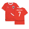 Austria Marko Arnautović 7 Home Soccer Jersey Euro 2024