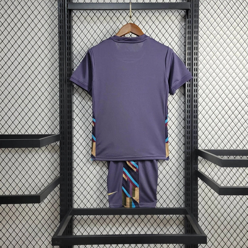 England Kids Away Soccer Jersey UEFA Euro 2024