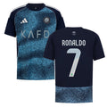 Al Nassr Cristiano Ronaldo 7 Kids Away Soccer Jersey 2025-2026