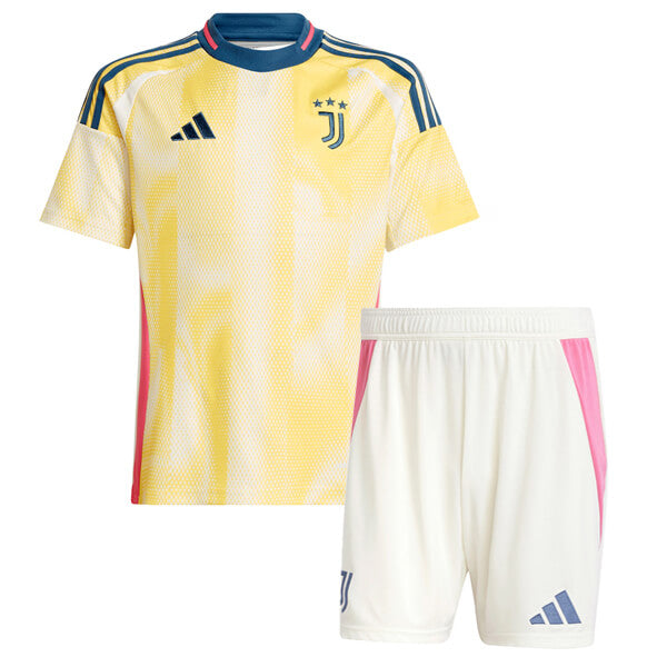 Juventus Kenan Yildiz 10 Kids Away Soccer Jersey 2024/25