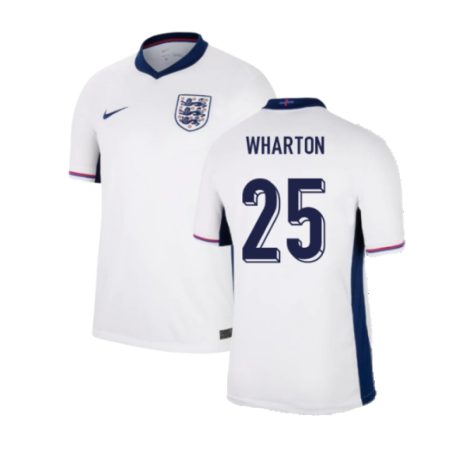 England Adam Wharton 25 Home Soccer Jersey Euro 2024