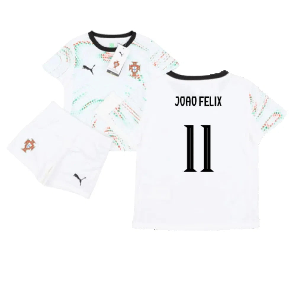 Portugal João Félix 11 Away Soccer Jersey Kids Kit 2025-2026