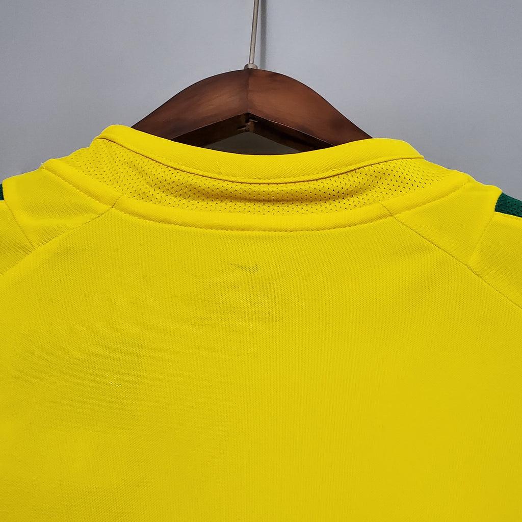 Brazil Retro Home Soccer Jersey World Cup 2002