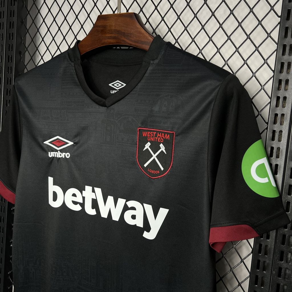 West Ham United Declan Rice 41 Away Soccer Jersey 2024/25