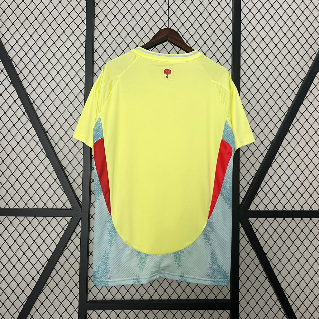 Spain Away Soccer Jersey UEFA Euro 2024 - Yellow