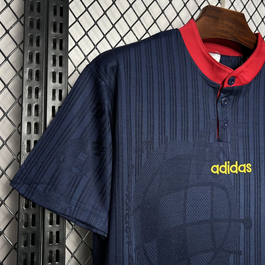 Spain Retro Away Soccer Jersey Euro Cup 1996