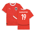 Austria Guido Burgstaller 19 Home Soccer Jersey Euro 2024