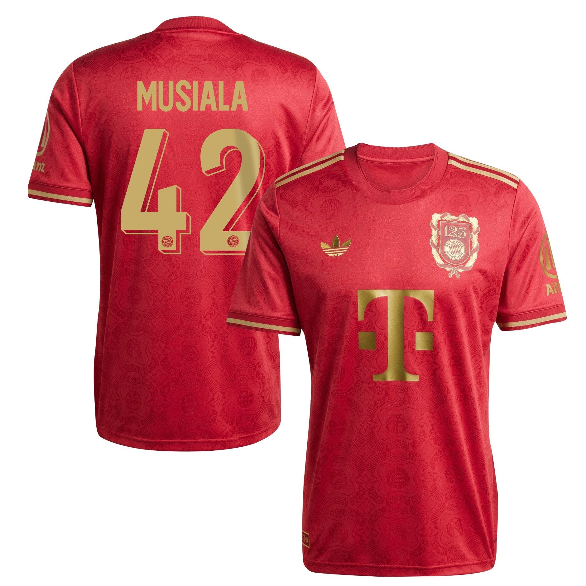 Bayern Munich 125 Anniversary Jamal Musiala 42 Soccer Jersey 2024-2025