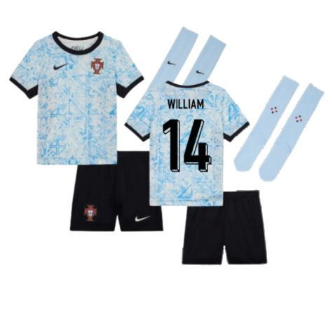 Portugal William Carvalho 14 Kids Away Soccer Jersey Euro 2024