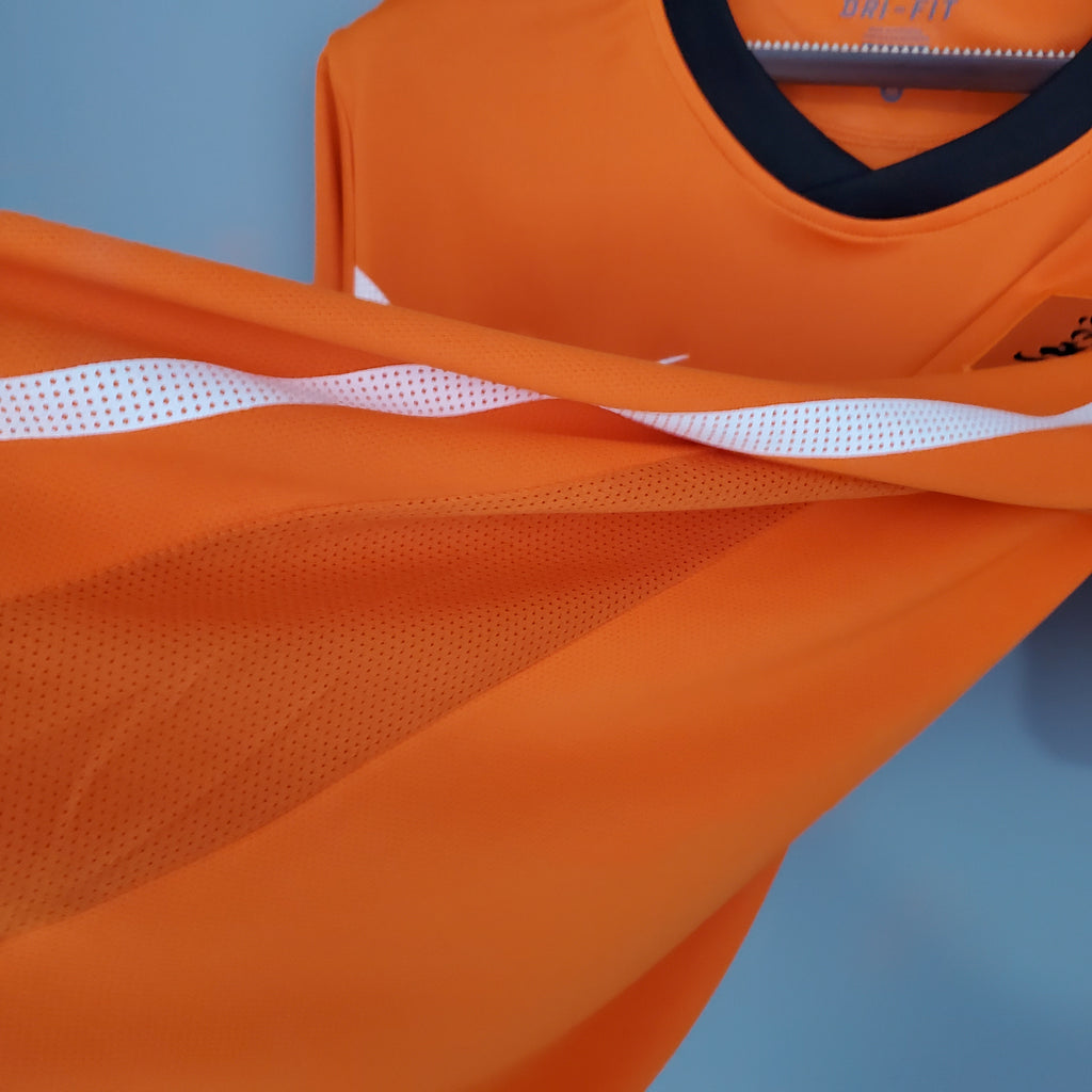 Netherlands Wesley Sneijder 10 Home Retro Soccer Jersey World Cup 2010