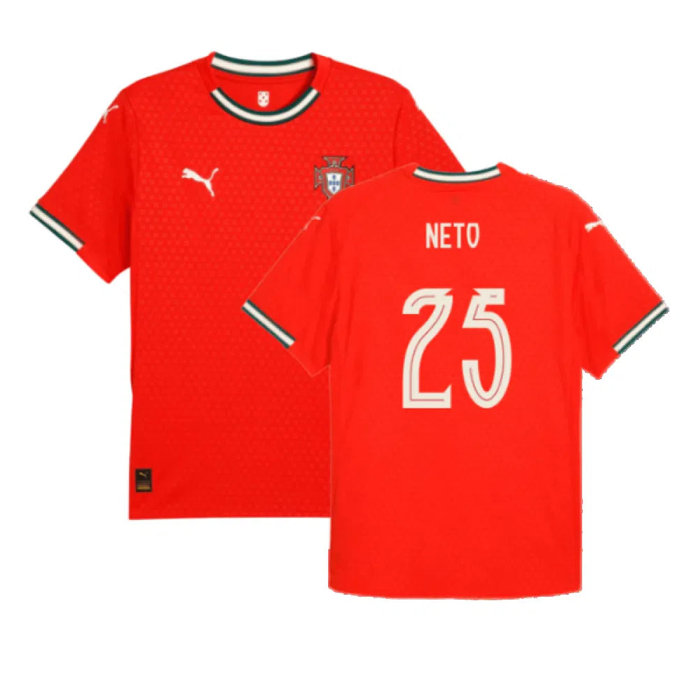 Portugal Pedro Neto 25 Home Soccer Jersey 2025/26