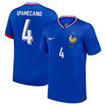 France Dayot Upamecano 4 Home Soccer Jersey Euro 2024