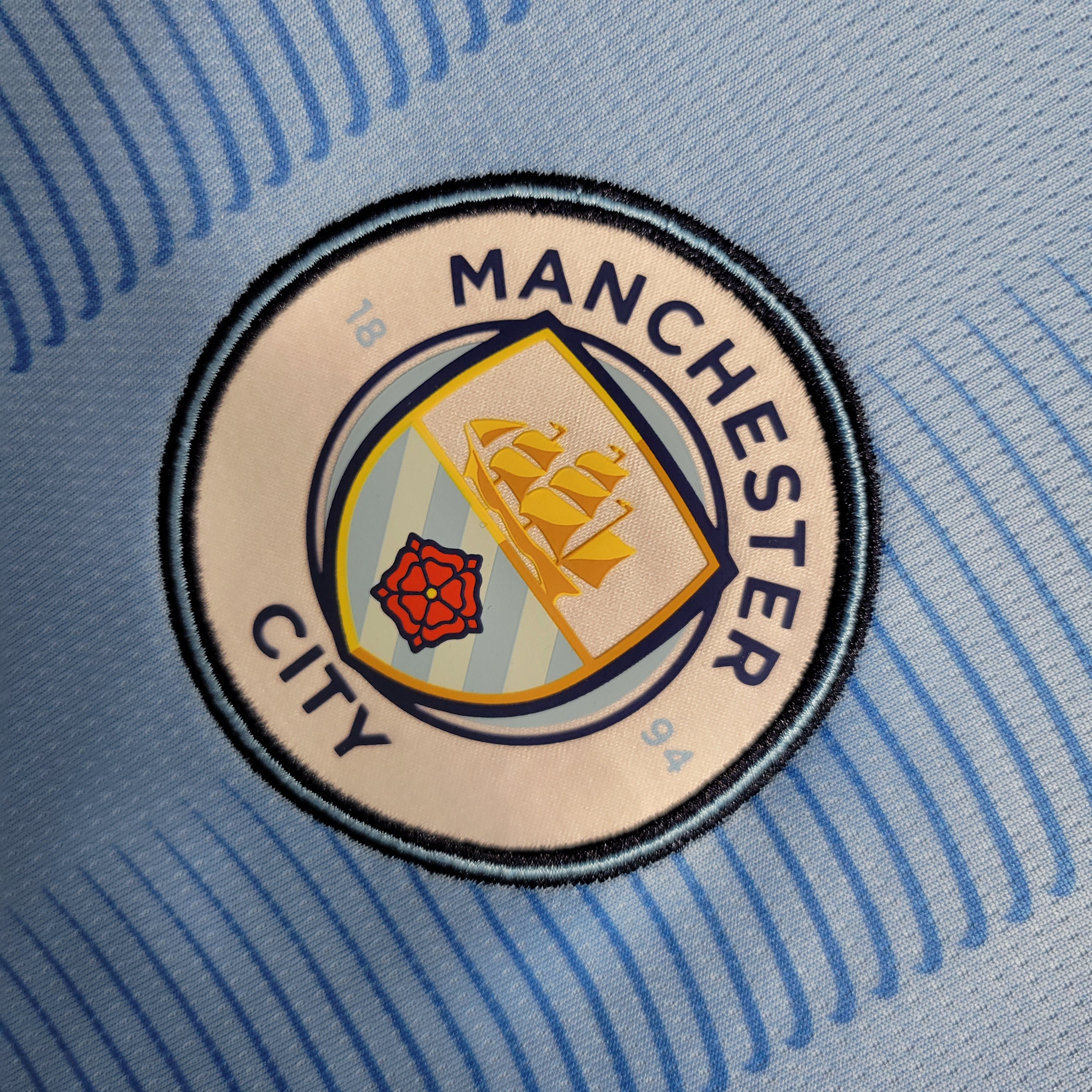 Man City Kevin De Bruyne 17 Long Sleeve Home Soccer Jersey 2023/24
