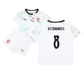 Portugal Bruno Fernandes 8 Away Soccer Jersey Kids Kit 2025-2026