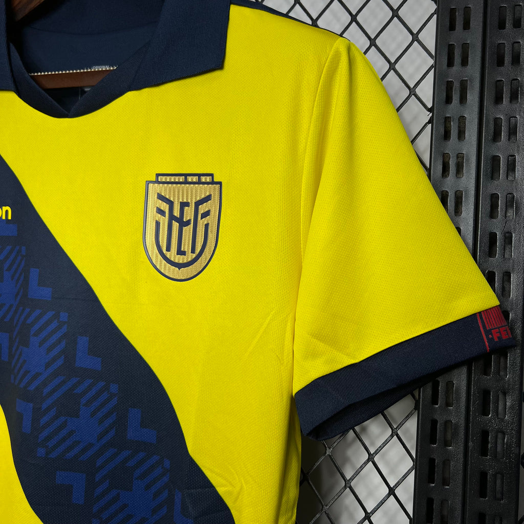 Ecuador Home Soccer Jersey 2024/25 - Yellow