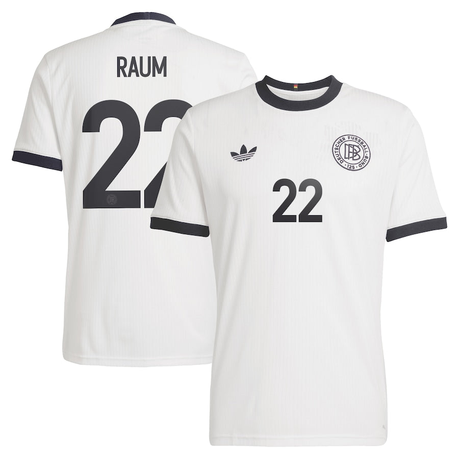 Germany 125 Anniversary David Raum 22 Home Soccer Jersey 2024-2025
