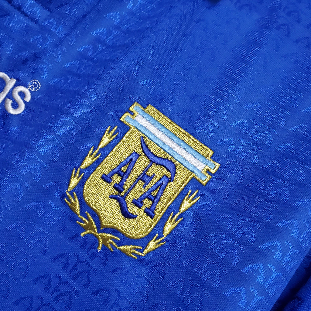 Argentina Diego Maradona 10 Away Retro Soccer Jersey World Cup 1994