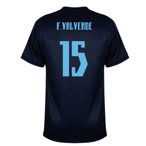 Uruguay Federico Valverde 15 Away Soccer Jersey World Cup 2026